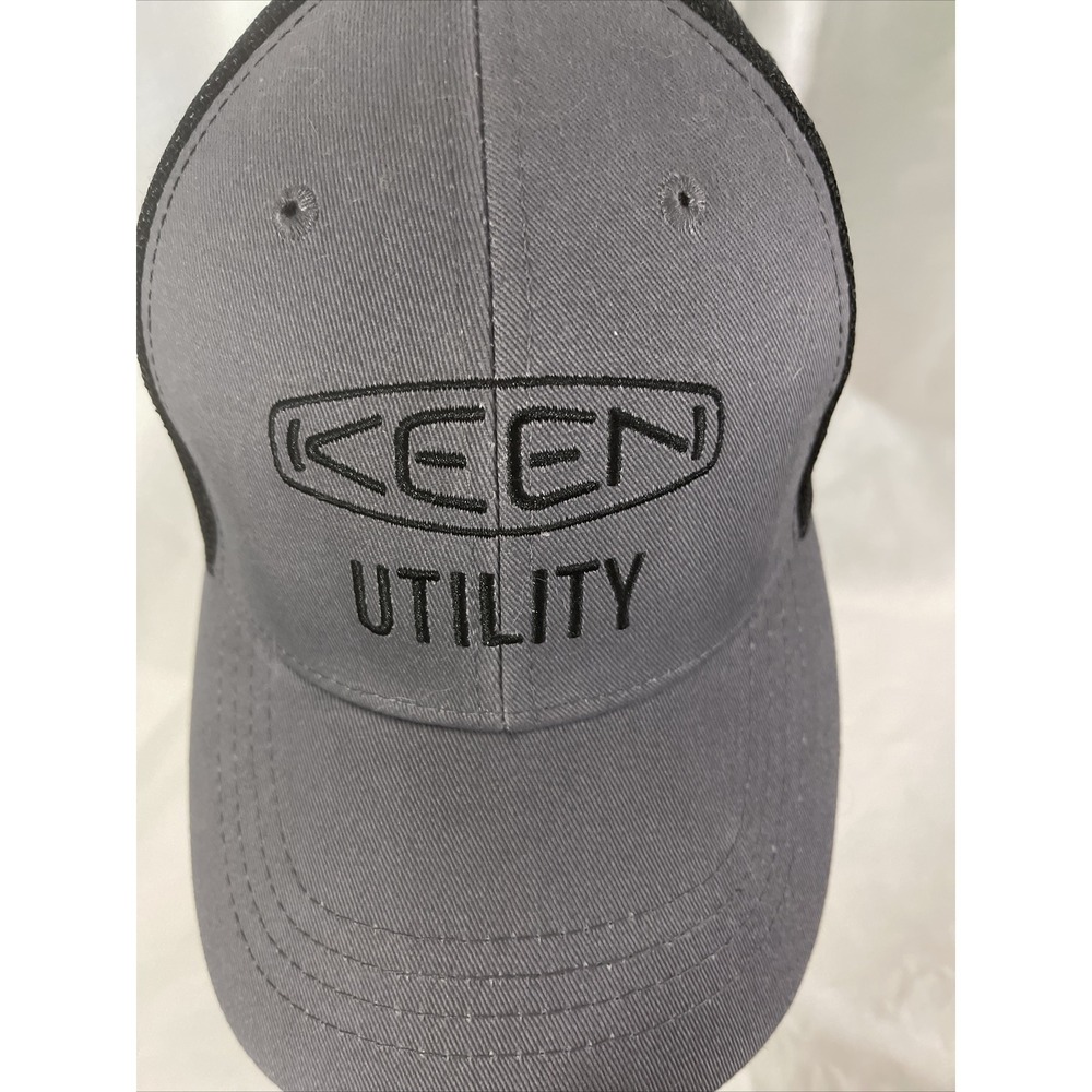 Mens KEEN UTILITY Hat Adjustable Black And Gray - Picture 3 of 8